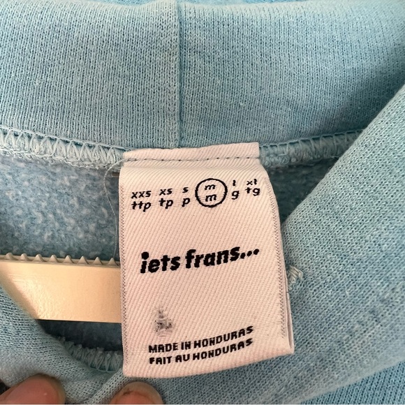 iets frans… Blue Hoodie M Urban Outfitters Relaxed Fit Streetwear Pullover Blank - Picture 6 of 12